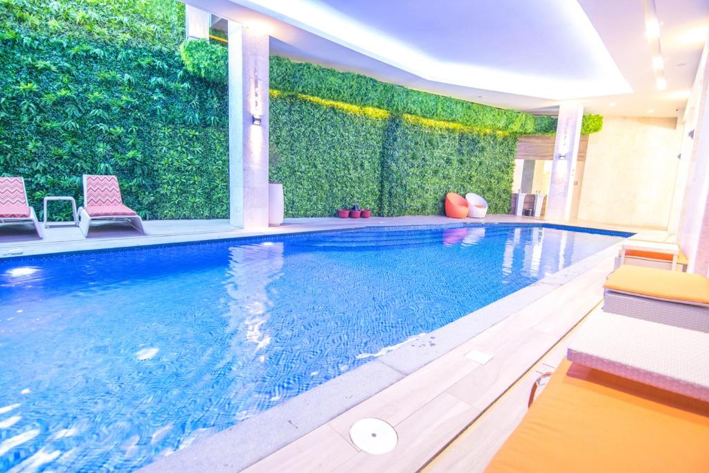 Bazén v ubytování Goldberry Lite Hotel nebo v jeho okolí