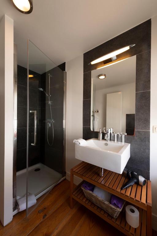 Koupelna v ubytování B&B Montenakerhof