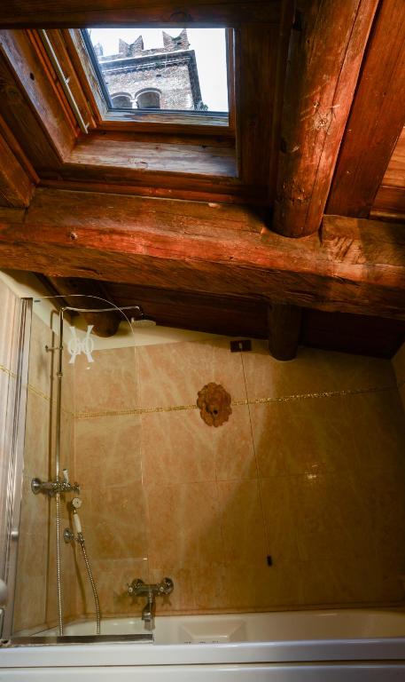 Koupelna v ubytování Hotel Gabbia D'Oro
