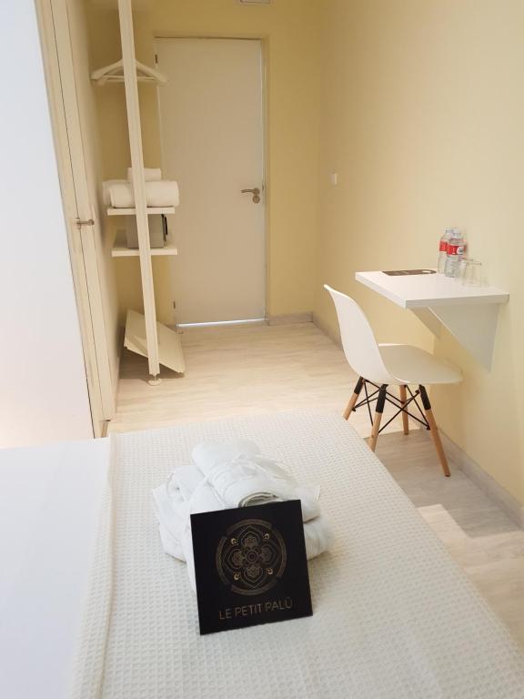 Cama o camas de una habitación en Le Petit Palü-Fuencarral
