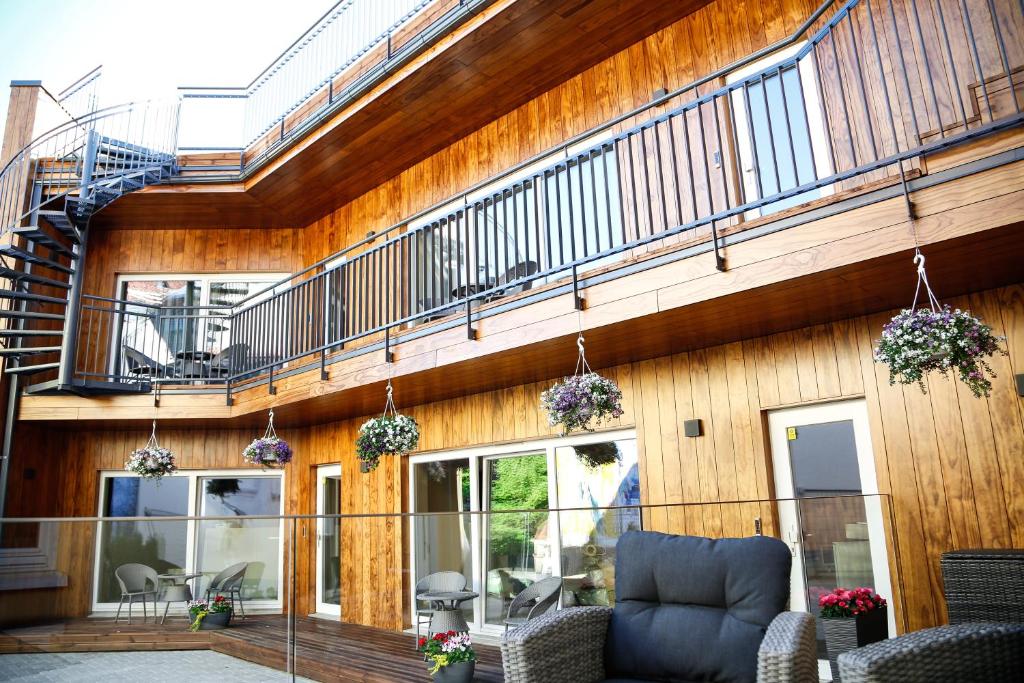 Balkón nebo terasa v ubytování Dönhoff Residence