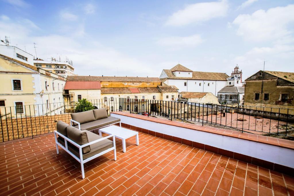 Balkón nebo terasa v ubytování Patios del Orfebre