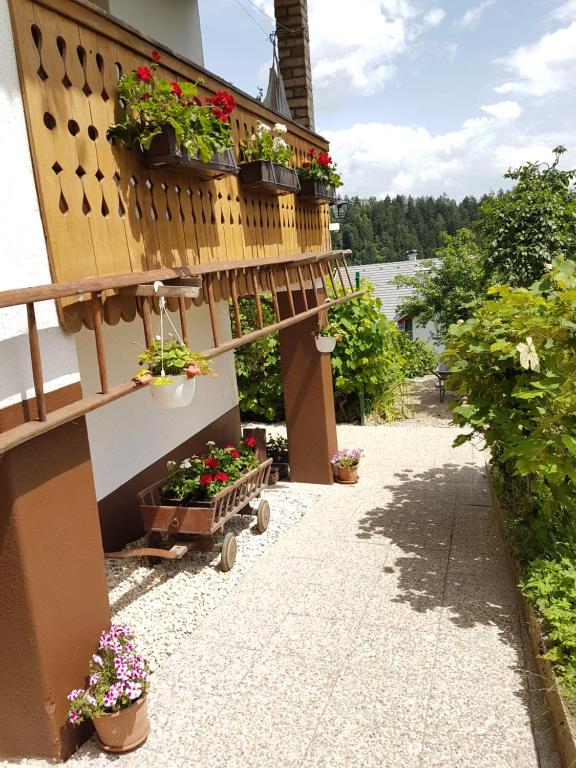 Balkón nebo terasa v ubytování Apartment Eden Bled