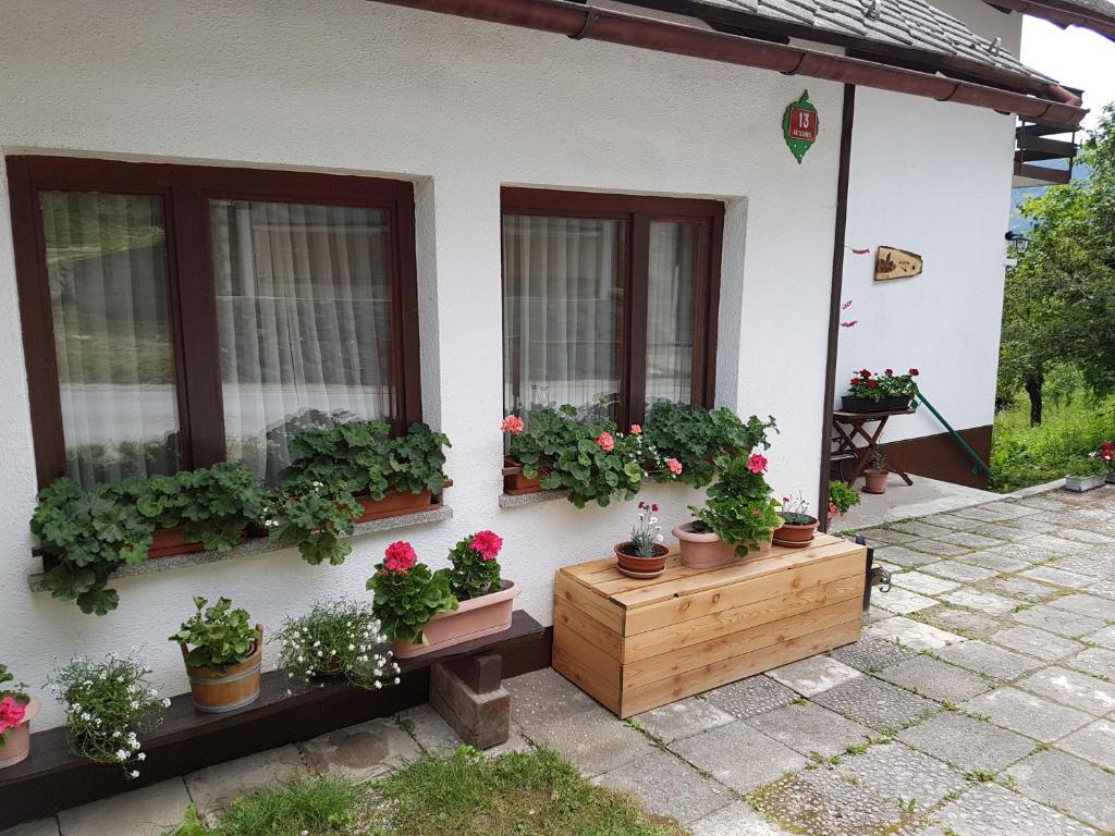 Zahrada ubytování Apartment Eden Bled