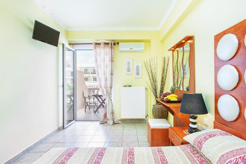 TV a/nebo společenská místnost v ubytování Casa Di Mare