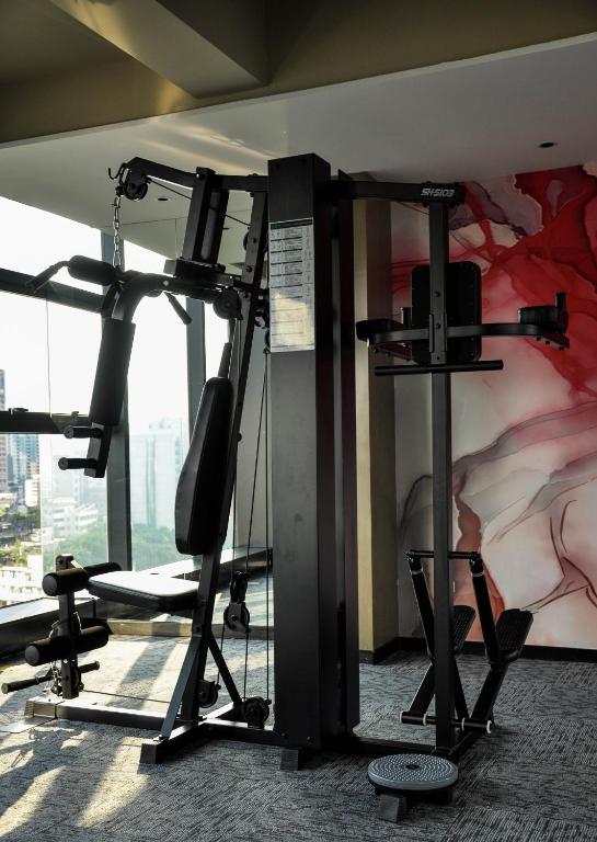 Fitness centrum a/nebo fitness zařízení v ubytování Paco Hotel GuangZhou Zoo Metro Branch