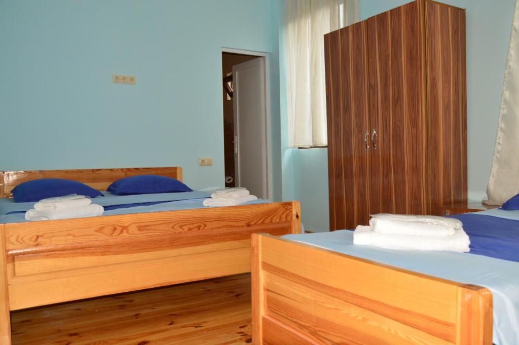 Postel nebo postele na pokoji v ubytování Kobuleti Pines Resort