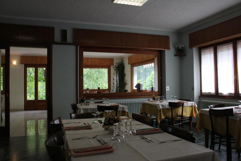 Restaurace v ubytování albergo bellavista