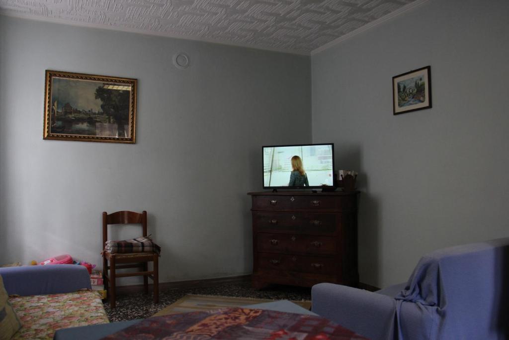TV a/nebo společenská místnost v ubytování albergo bellavista