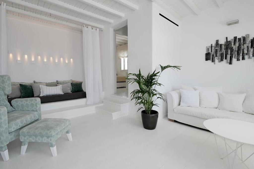 Posezení v ubytování Ostraco Suites