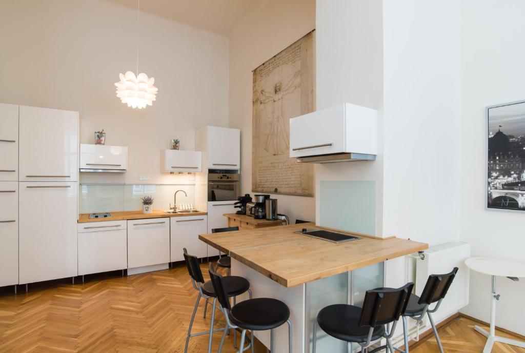 Kuchyňa alebo kuchynka v ubytovaní Broadway Apartment Budapest