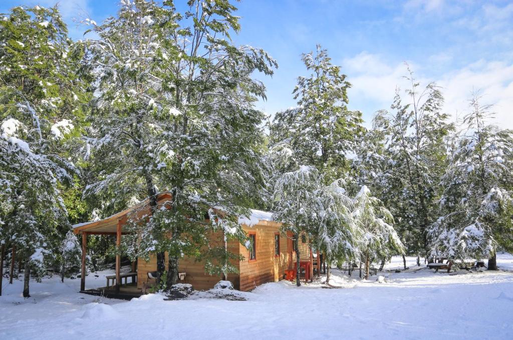 Llaima Camp durante l'inverno
