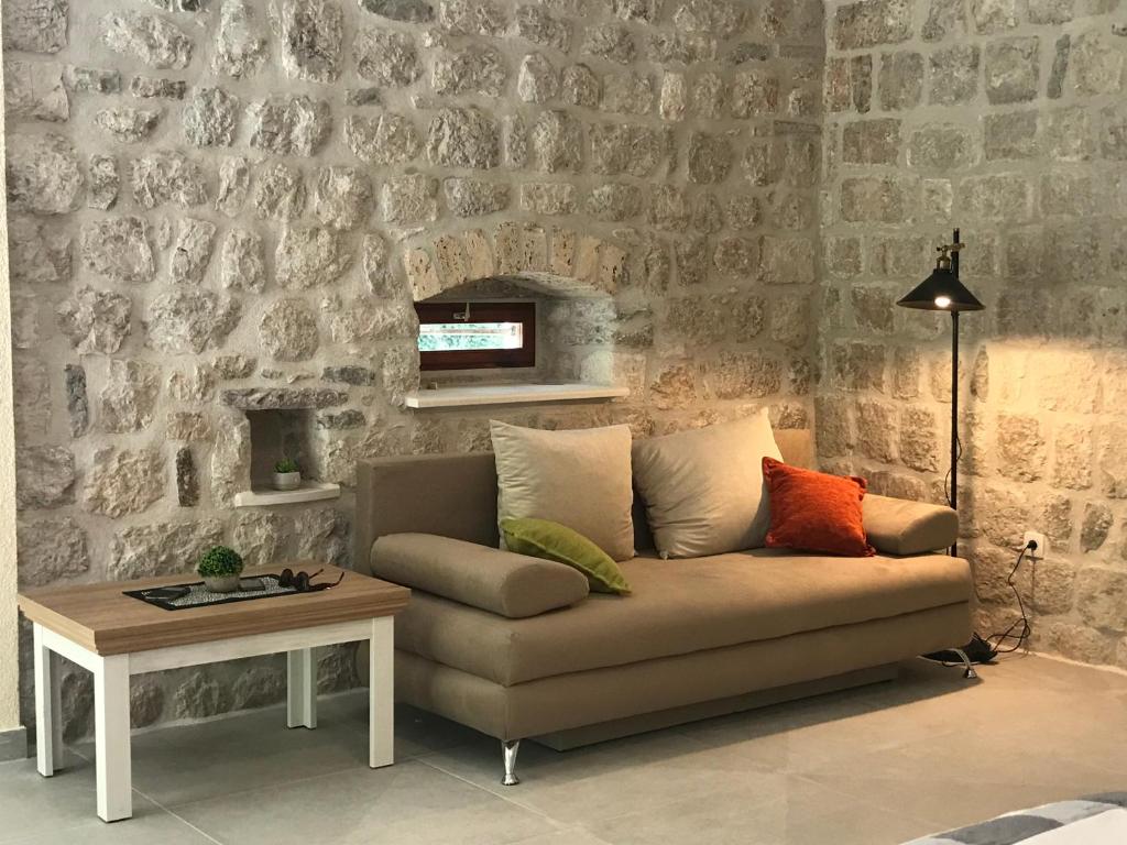 Posezení v ubytování Stone house 264
