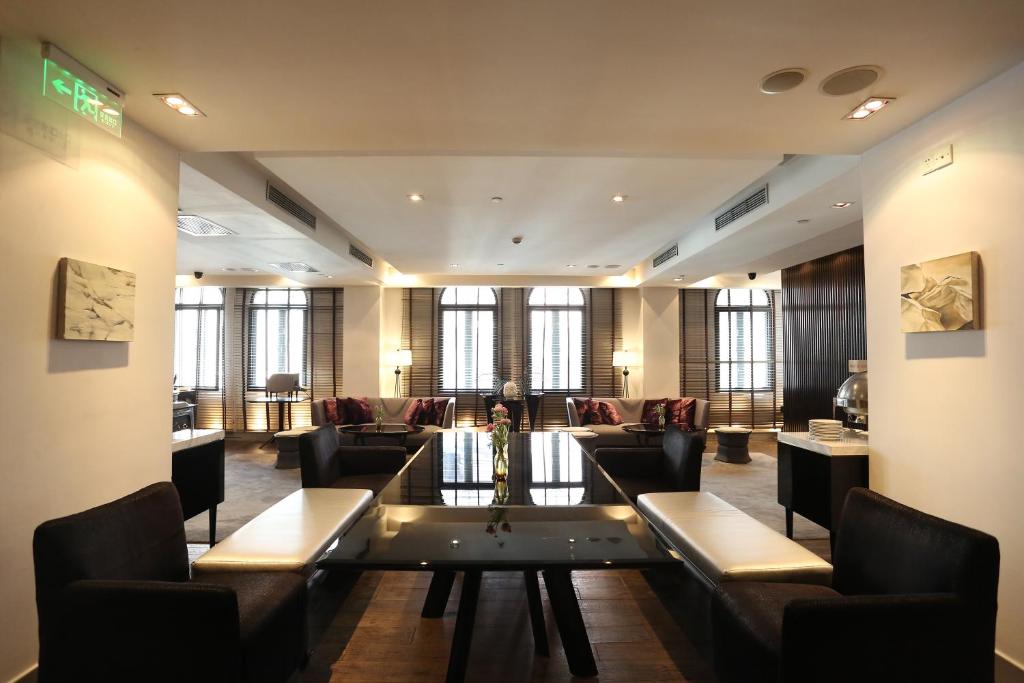 Posezení v ubytování JingLai Bushe Hotel Bund Nanjing West Road Shanghai
