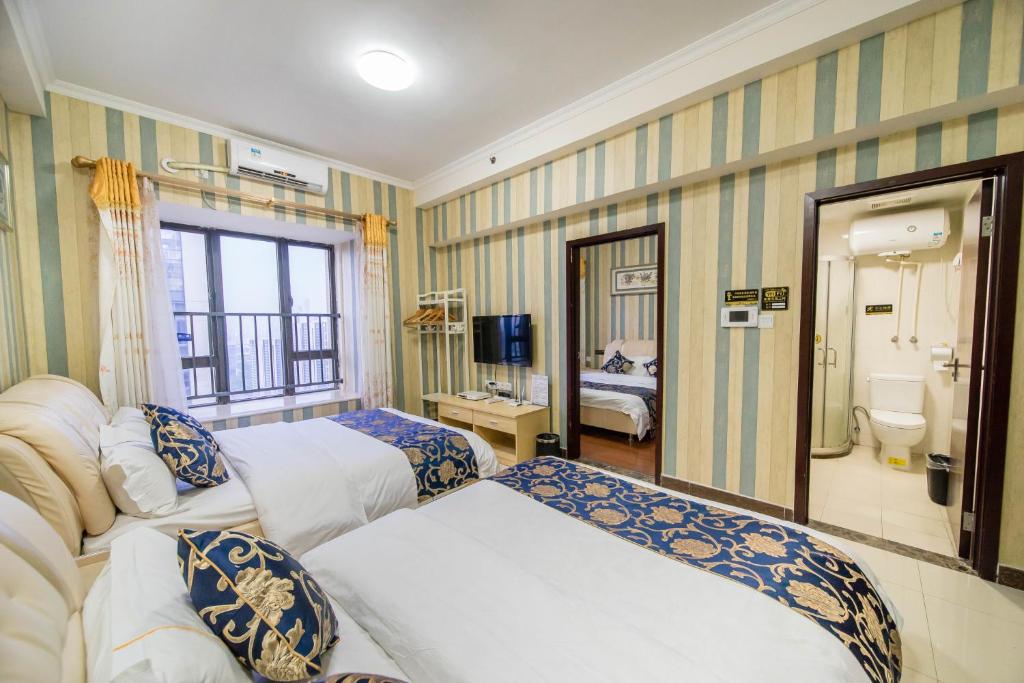 Pazhou Laiste International ApartHotel Canton Fair Complex Branch - Salle Jumelle De Luxe Avec Vue Sur La Ville
