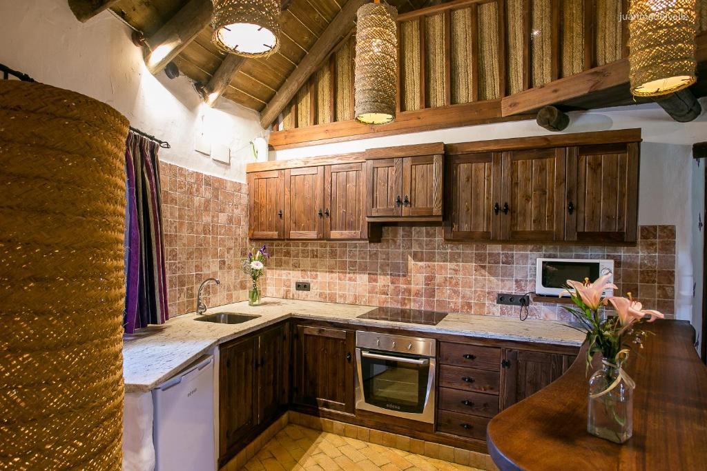 Kuchyň nebo kuchyňský kout v ubytování Ardea Purpurea
