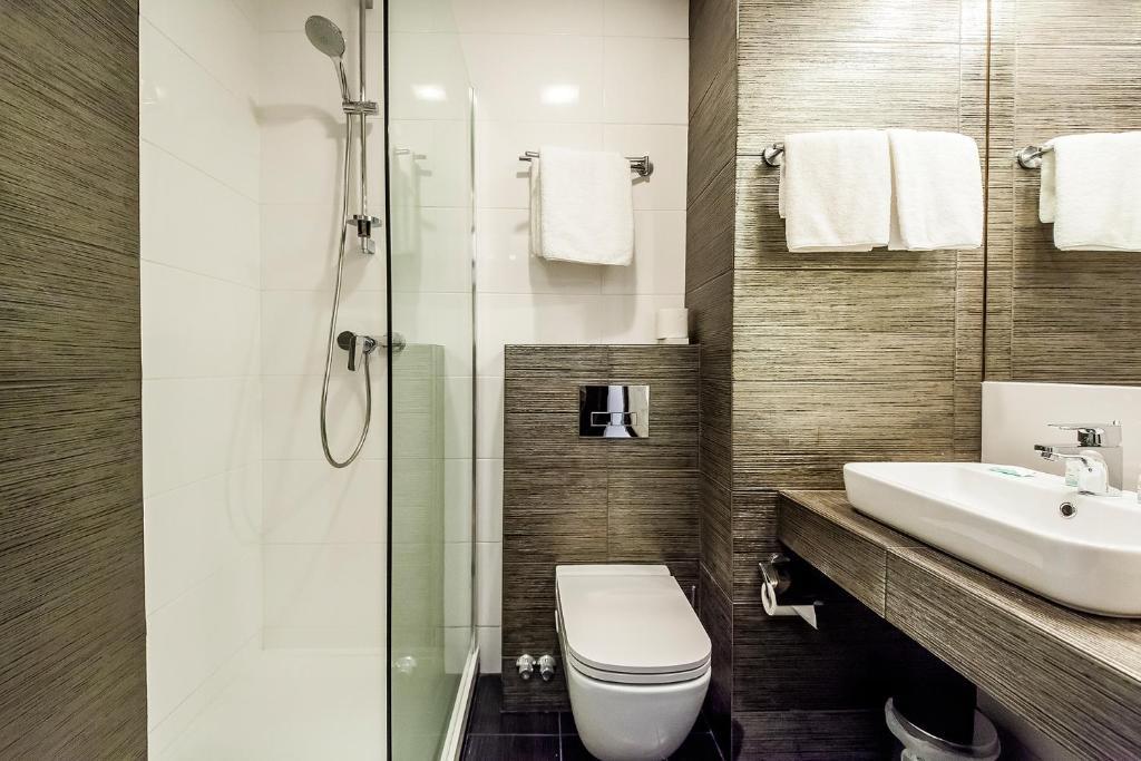 Koupelna v ubytování Hotel 500