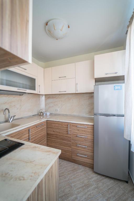 Kuchyň nebo kuchyňský kout v ubytování Hotel Mistral