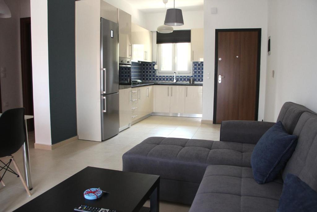Kuchyňa alebo kuchynka v ubytovaní Polychrono Nikos Apartment