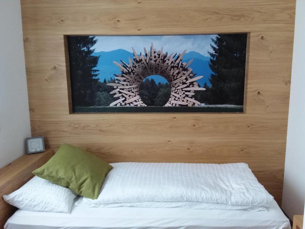 Postel nebo postele na pokoji v ubytování Masetto Egidio Eco-Agritur