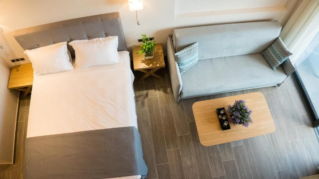 Posteľ alebo postele v izbe v ubytovaní Costa Domus Blue Luxury Apartments