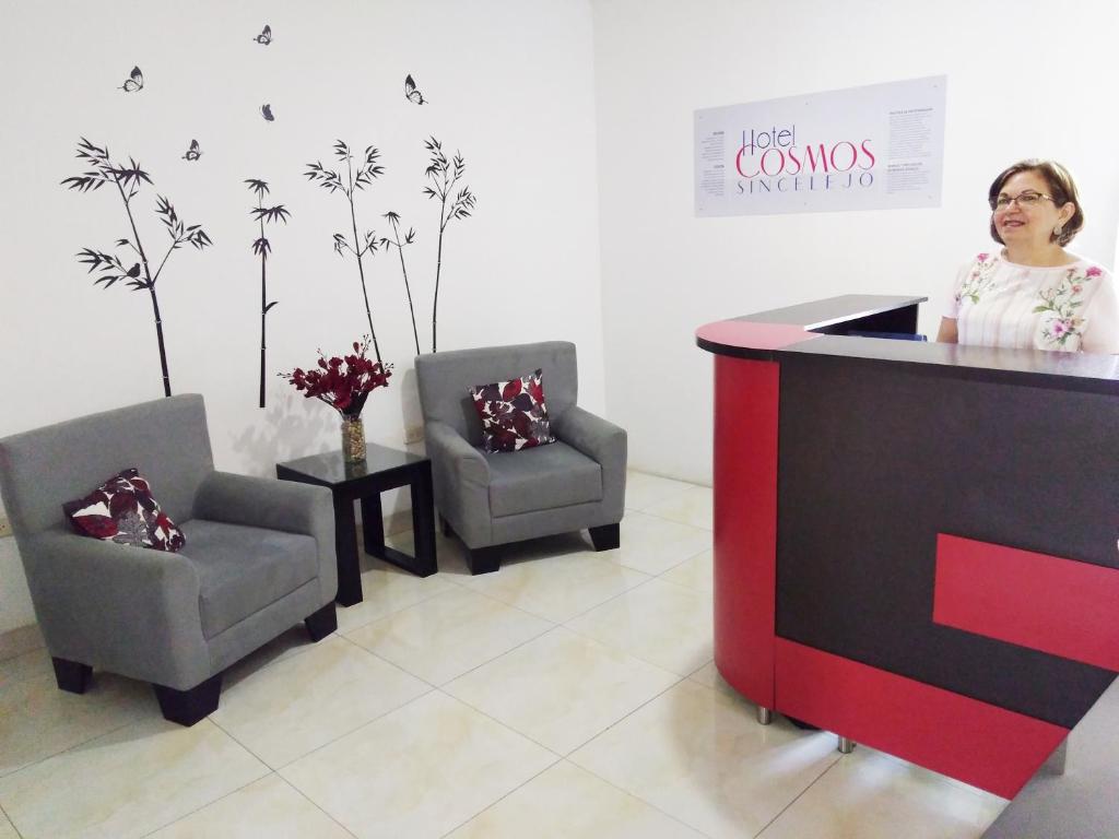 Posezení v ubytování Hotel Cosmos Sincelejo