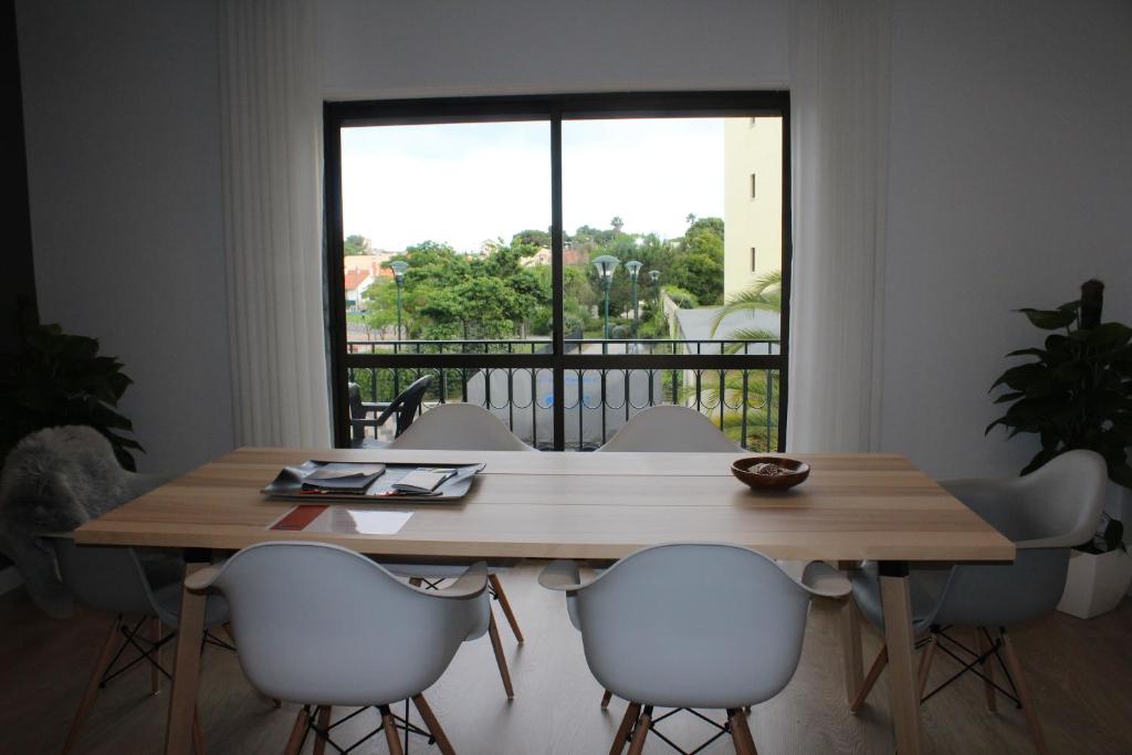 Balkón nebo terasa v ubytování Holiday Cascais Apartment