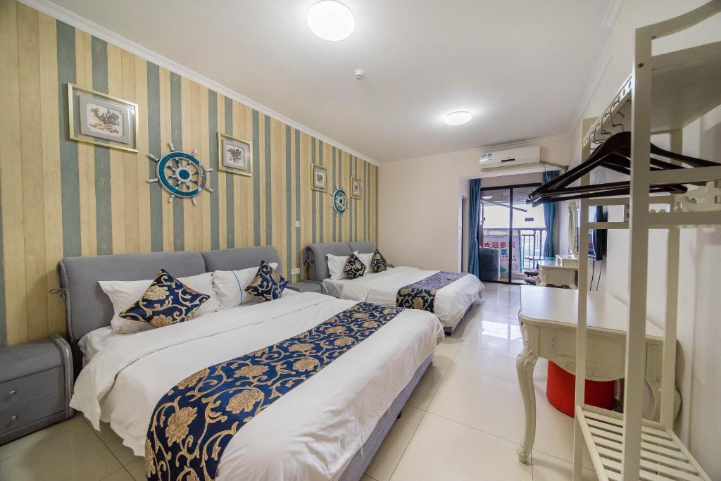 Pazhou Laiste International ApartHotel Canton Fair Complex Branch - Salle Jumelle De Luxe Avec Vue Sur La Rivière