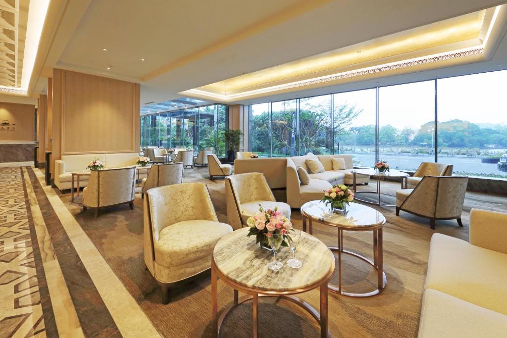 Posezení v ubytování Fuzhou Lakeside Hotel
