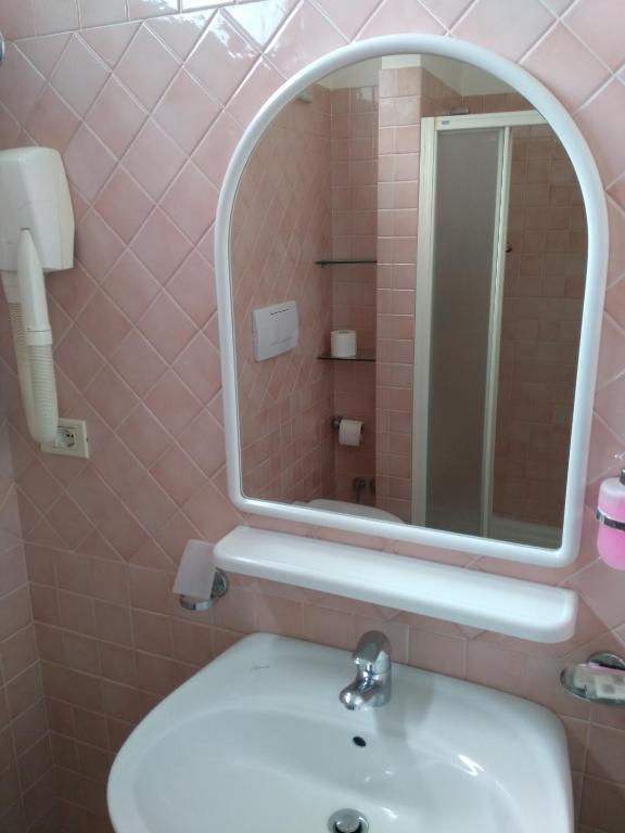 Koupelna v ubytování Hotel Ivana