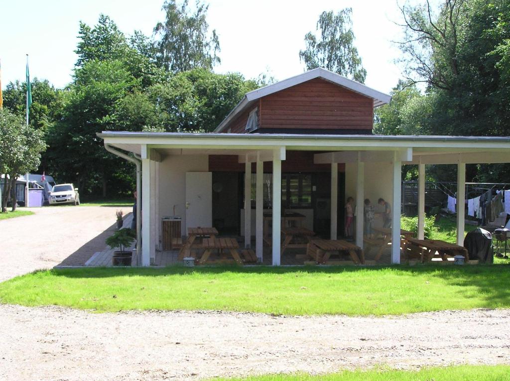 Zahrada ubytování Nivå Camping & Cottages