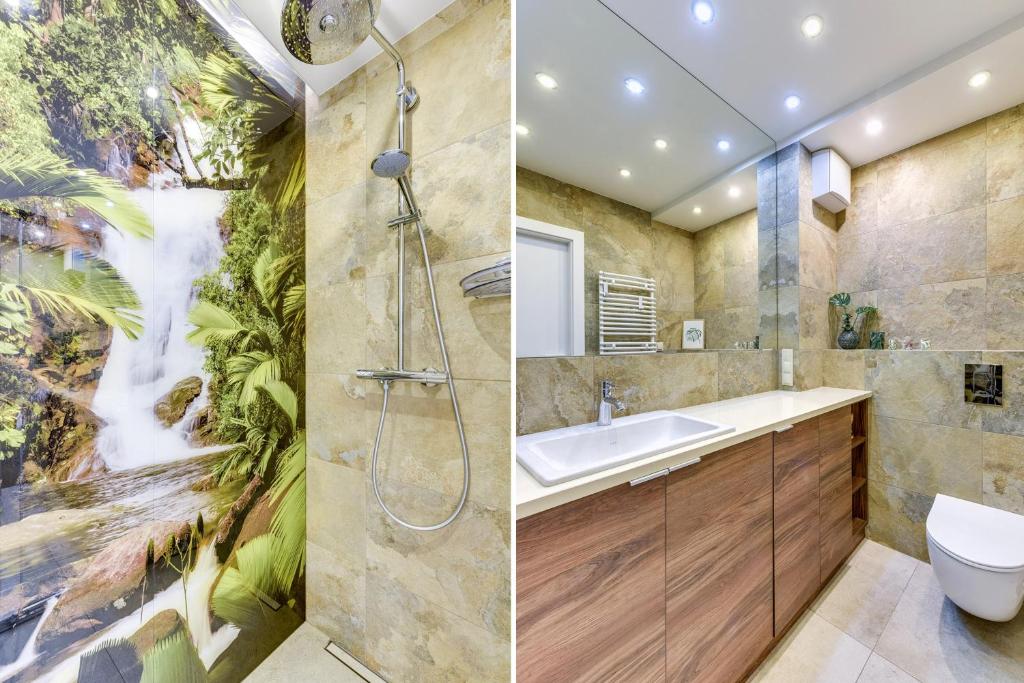 Kúpeľňa v ubytovaní GRANO FLATS Gdańsk - Chmielna 73