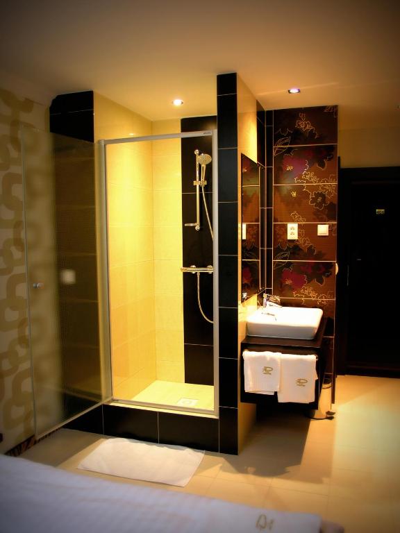 Koupelna v ubytování Hotel Druzba