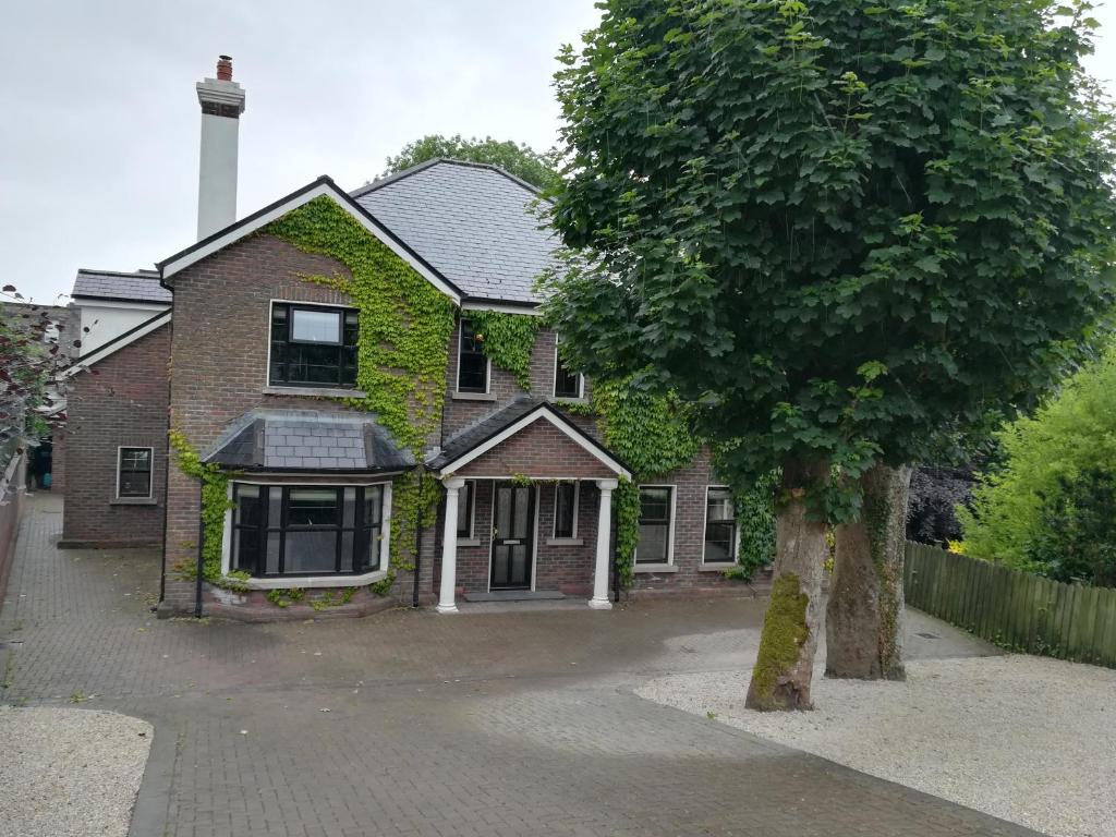 una casa de ladrillo con hiedra creciendo en ella en Ivy House en Galway