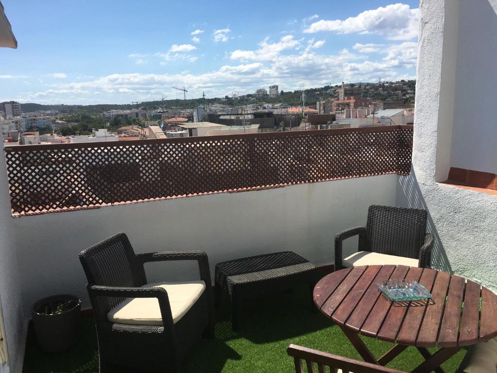Balkón alebo terasa v ubytovaní Oscar Apartment Sol