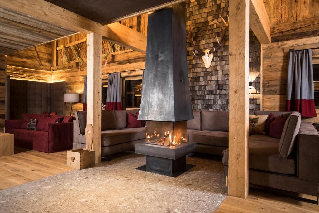 Część wypoczynkowa w obiekcie Stadl Lofts Plattenalm - Premiumchalets - Zillertal - Tirol - Salzburg