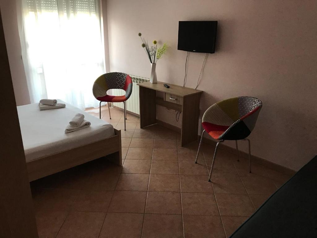 TV a/nebo společenská místnost v ubytování Guest house IVO