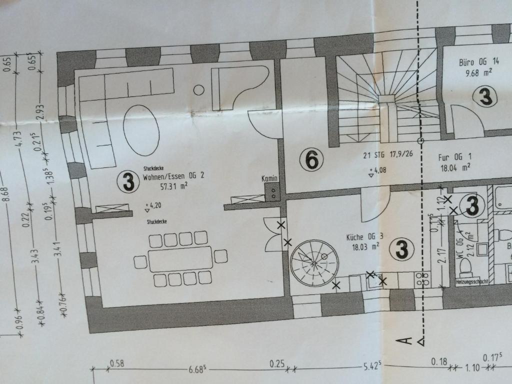 Půdorys ubytování Palais-Volkach
