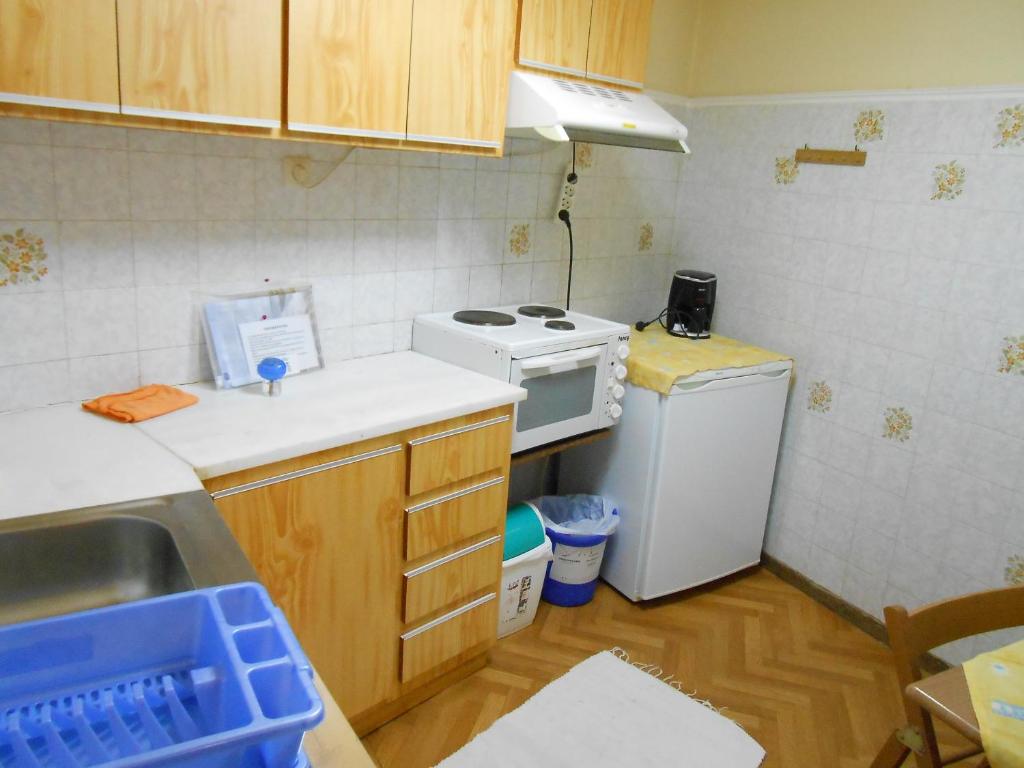 Kuchyň nebo kuchyňský kout v ubytování Agnes Rooms