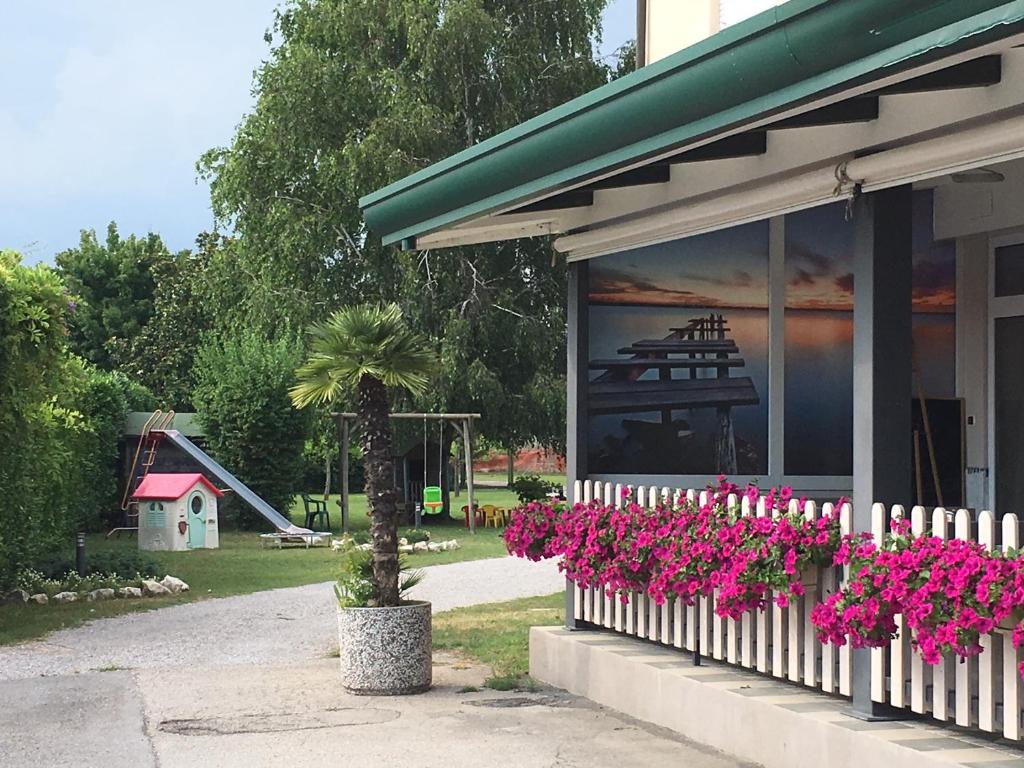 Zahrada ubytování Albergo Rosa