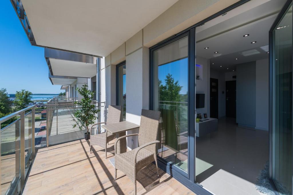 Balkón alebo terasa v ubytovaní Apartament Marina View