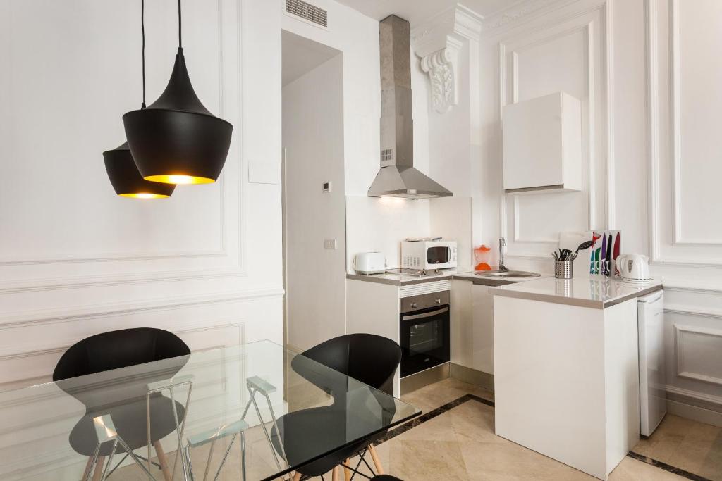 Kuchyňa alebo kuchynka v ubytovaní Baron Suites Reina