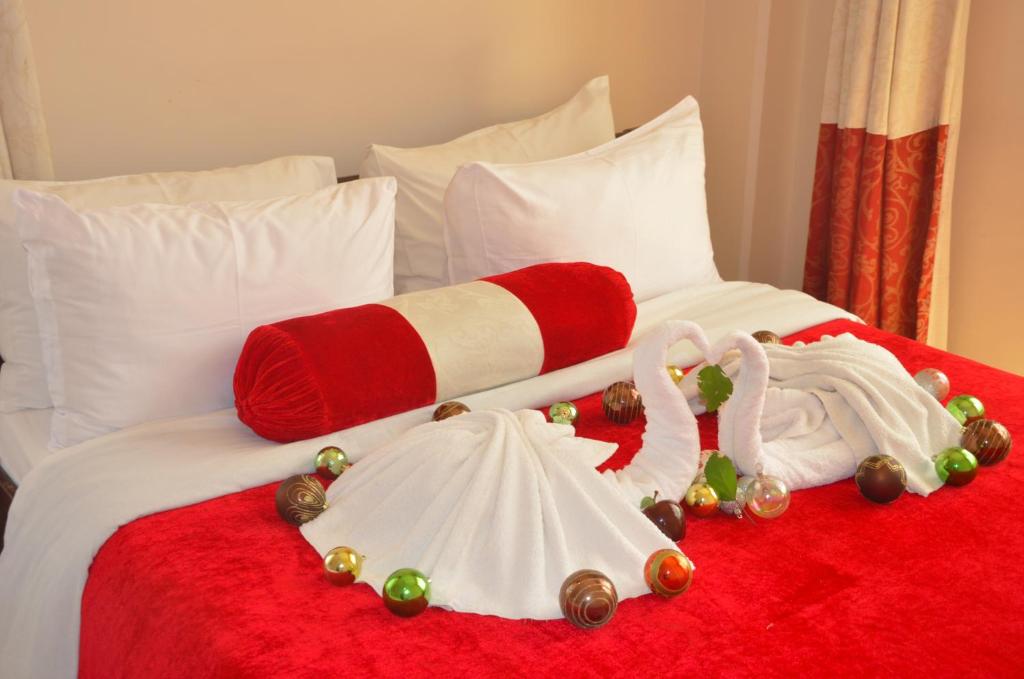 Postel nebo postele na pokoji v ubytování Dreams Hotel Zanzibar