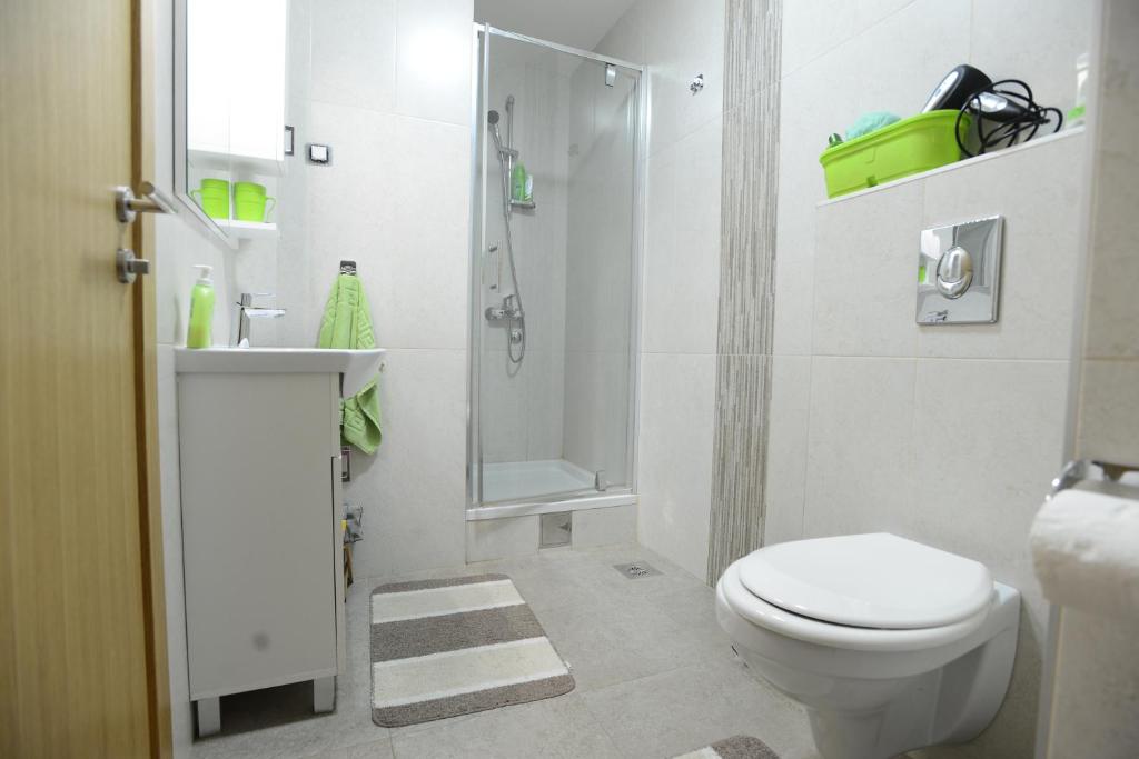 Koupelna v ubytování Apartment Lux Lomina