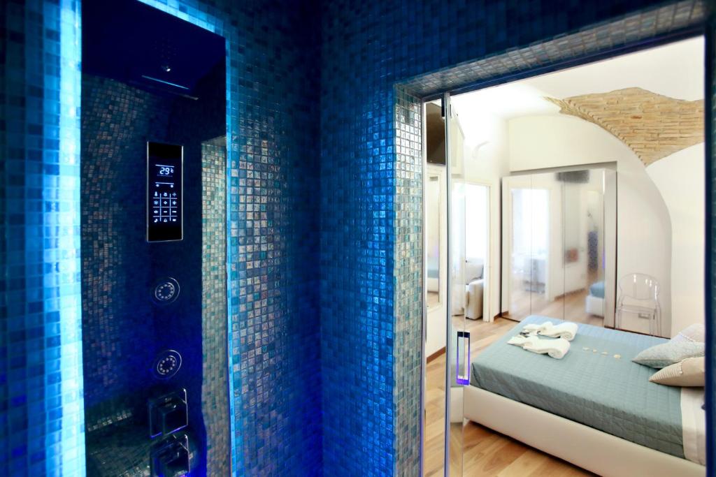 A bed or beds in a room at Stella Maris suite relax