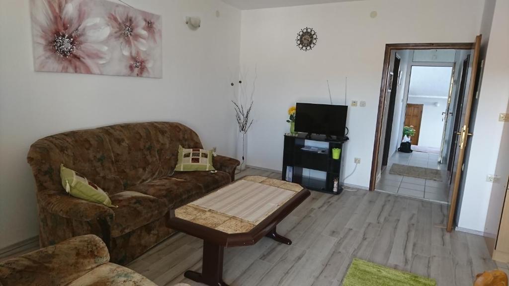 TV a/nebo společenská místnost v ubytování Apartments Vuleta