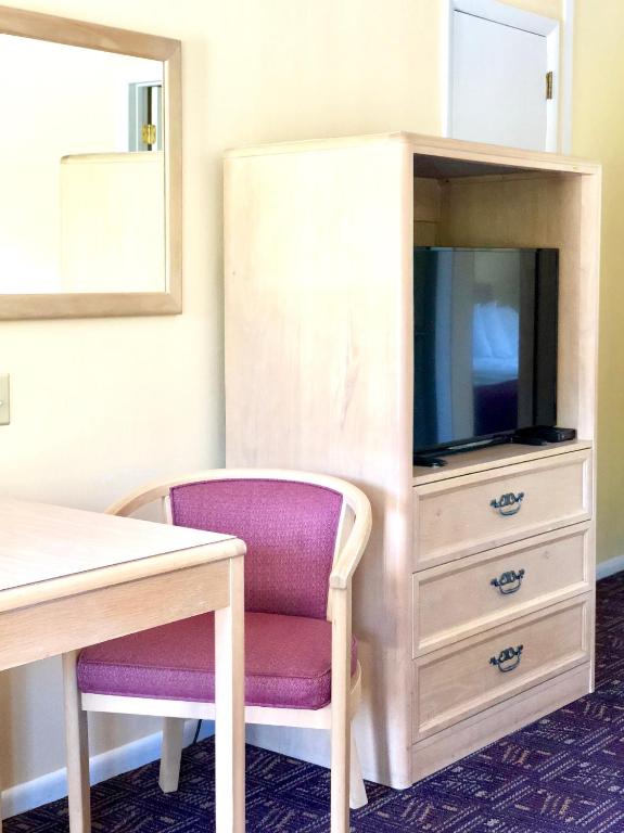 TV a/nebo společenská místnost v ubytování Lyn Aire Motel - Lake George