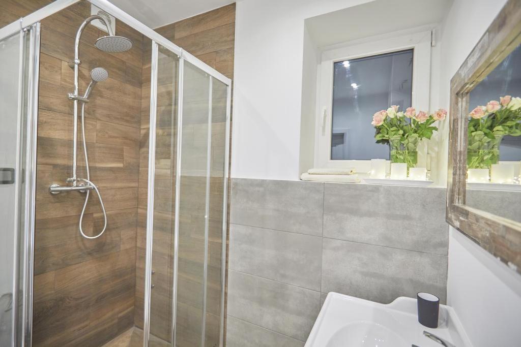 Koupelna v ubytování Saska Kępa Apartamenty