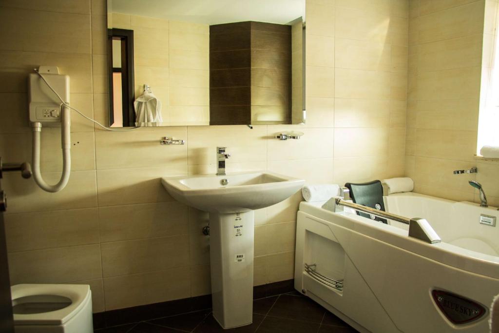 Koupelna v ubytování Best Western Hotel Galla