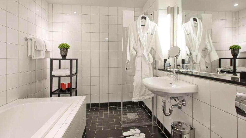 Koupelna v ubytování Best Western Plus Time Hotel